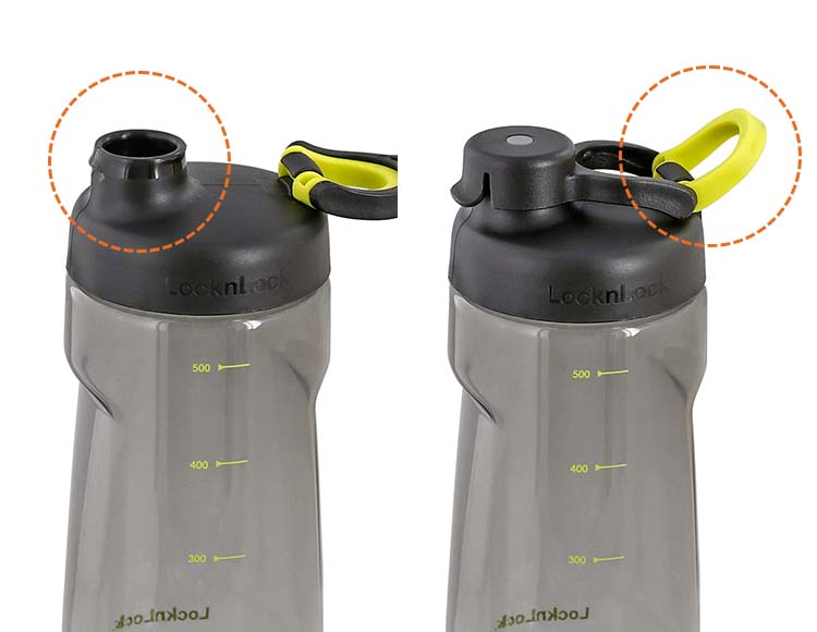 ロック＆ロック Active ウォーターボトル 550ml ブラック