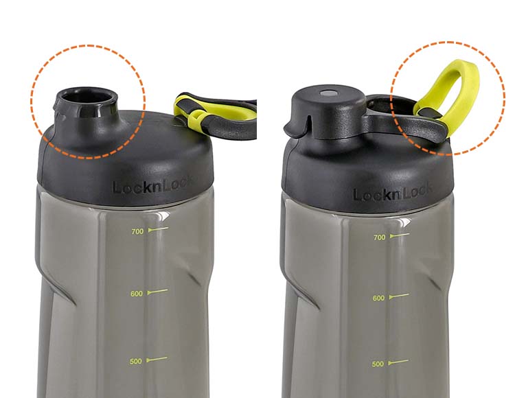 ロック＆ロック Active ウォーターボトル 730ml ブラック