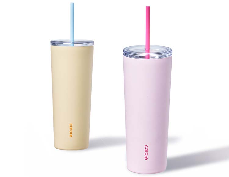 【公式販売店】CAROTE(カローテ) Clear Top タンブラー ストロー付き 950ml 保冷専用