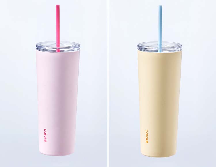 【公式販売店】CAROTE(カローテ) Clear Top タンブラー ストロー付き 950ml 保冷専用
