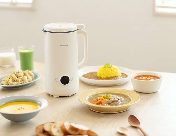 [カレーやスムージーにも]マルチスープポット ホワイト 700ml 