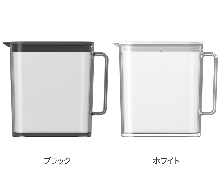 棚に収まる冷水筒 1.5L 高さ16.7cm 食洗機対応 耐熱対応