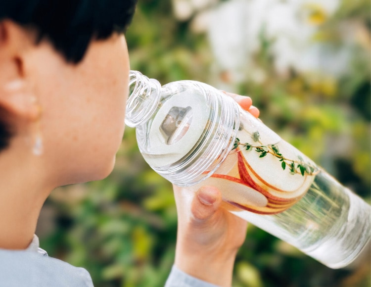 HARIO ( ハリオ ) フィルターインボトル ポータブル 茶こし付き 400ml 日本製 食洗機対応