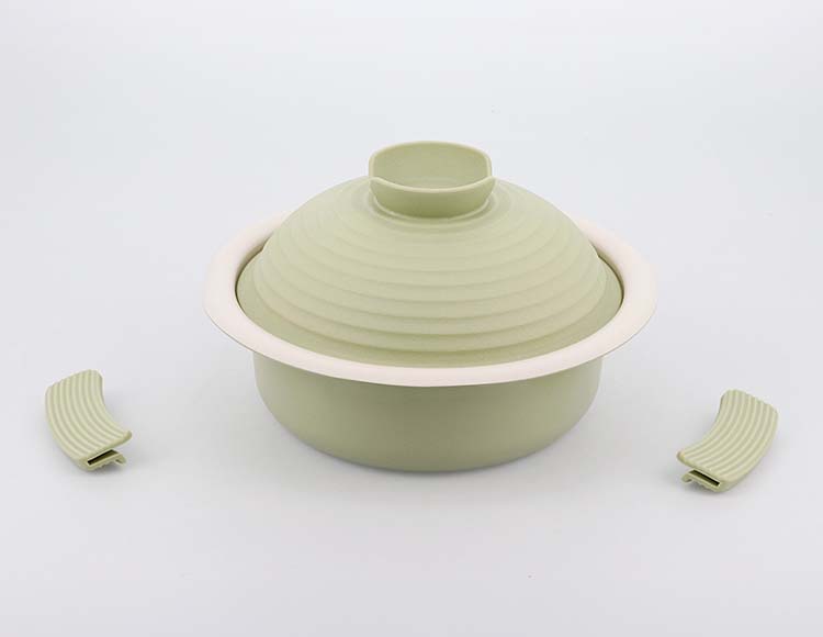 [蓋が取り皿になる] プチ 卓上鍋 18cm IH ガス火対応 シリコーンミトン付属