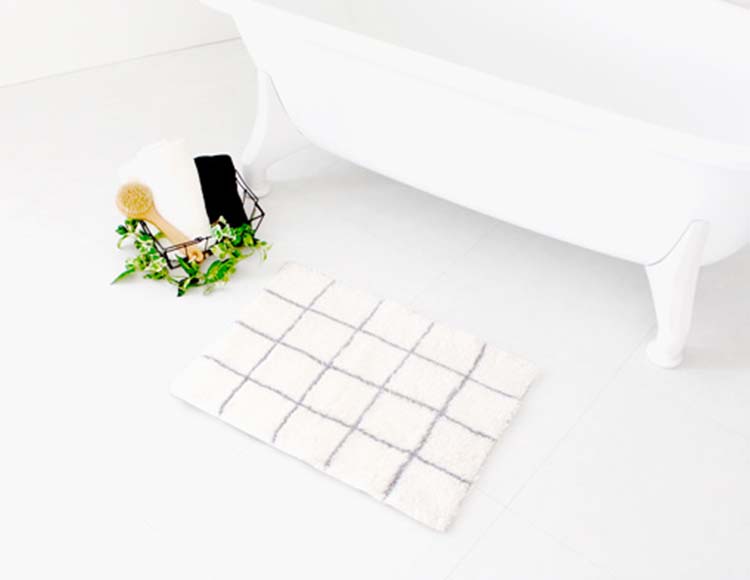 乾度良好 モディッシュ バスマット 45×60cm 洗濯可能 吸水 速乾