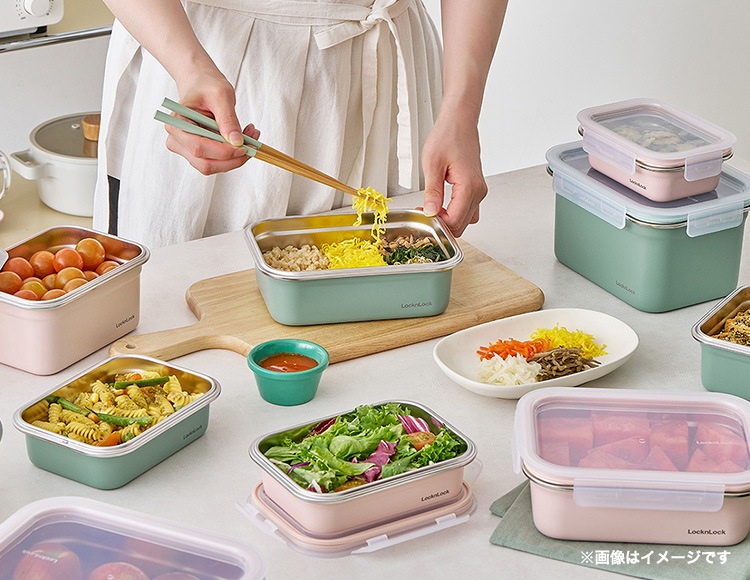 ロック＆ロック カラーステンハード 600ml 2個セット 電子レンジ オーブン 冷凍 食洗機対応