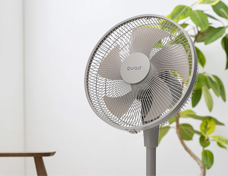 [数量限定] DCモーターで省電力 扇風機 リビングファン 風量設定12段階 ライトグレー