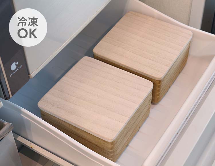 kirisai (キリサイ) 桐製ごはん容器 大 電子レンジ冷凍対応 日本製
