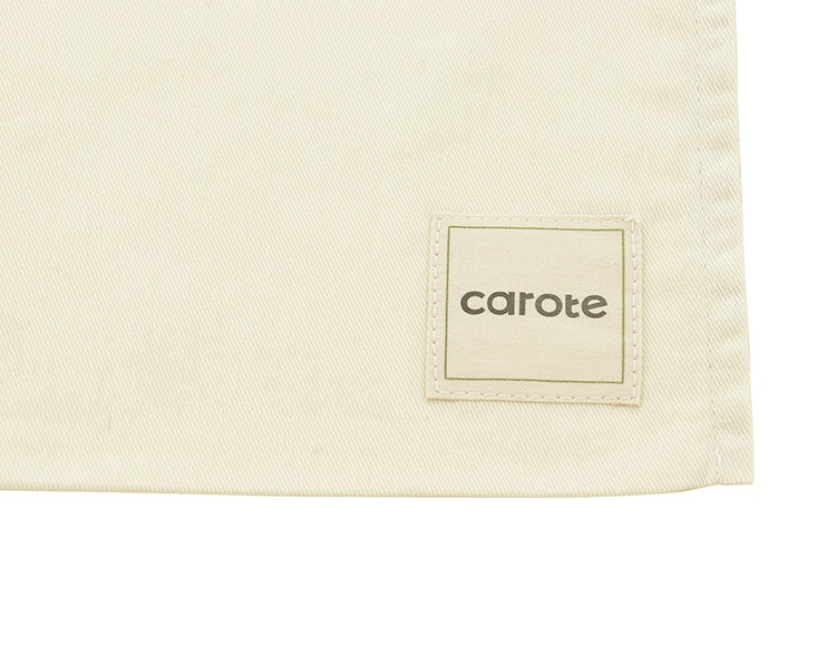 【公式販売店】 CAROTE （カローテ） 首掛けエプロン アイボリー