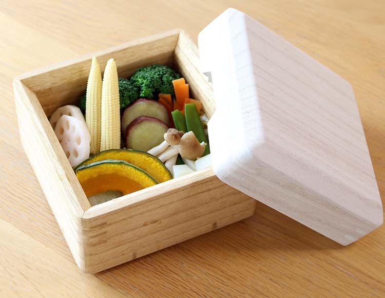 kirisai (キリサイ) 桐製蒸し器 小 すのこ付 電子レンジ冷凍対応 日本製