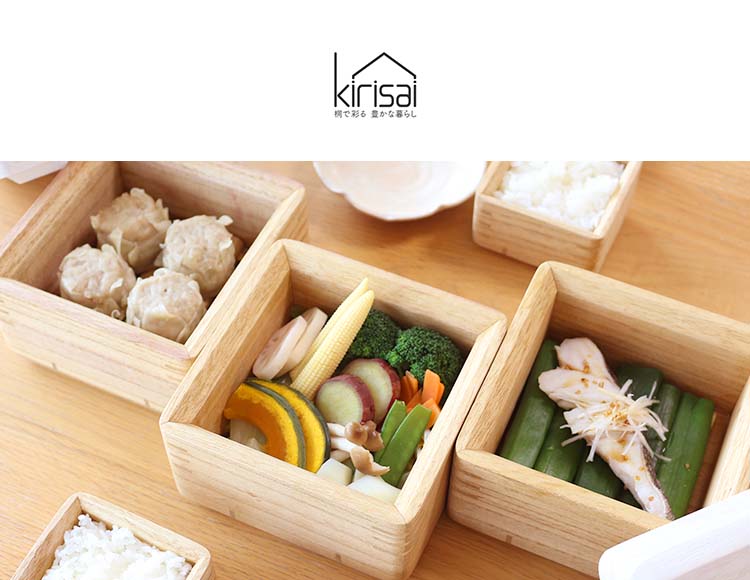 kirisai (キリサイ) 桐製蒸し器 小 すのこ付 電子レンジ冷凍対応 日本製