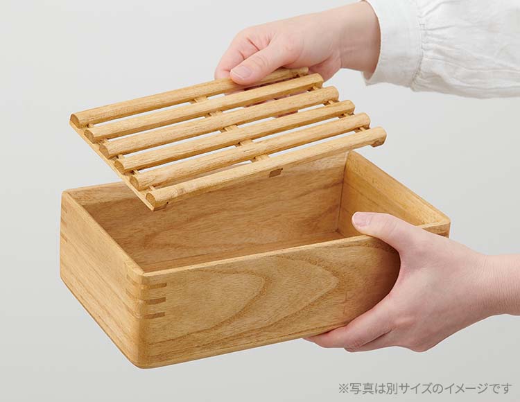 kirisai (キリサイ) 桐製蒸し器 小 すのこ付 電子レンジ冷凍対応 日本製