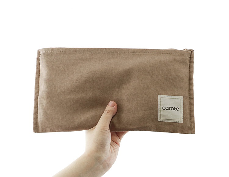 【公式販売店】 CAROTE （カローテ） バッククロスエプロン ブラウン