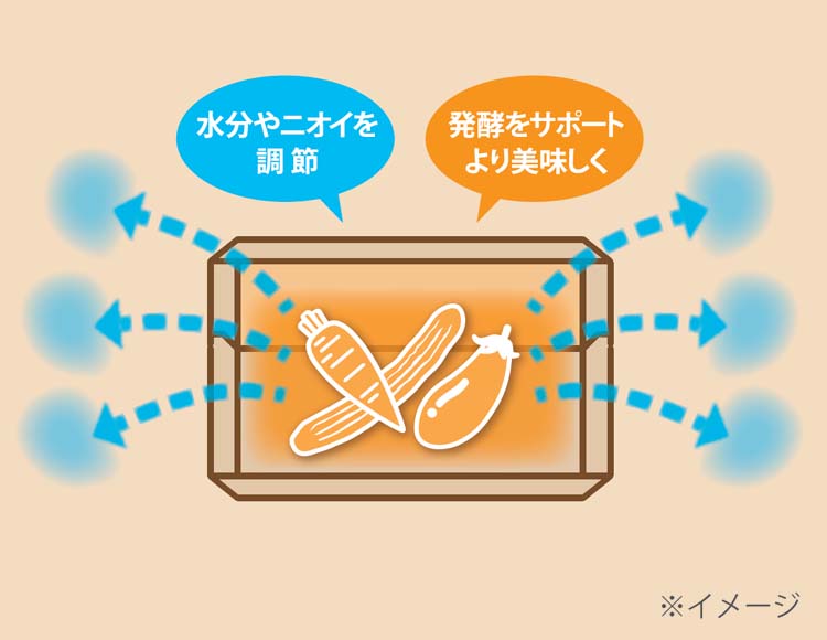 kirisai (キリサイ) 水抜きいらず 桐製冷蔵ぬか漬け容器 日本製 