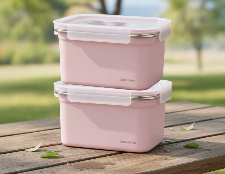 ロック＆ロック カラーステンハード 2L 2個セット 電子レンジ オーブン 冷凍 食洗機対応