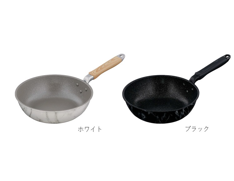MARBLE KITCHEN ウォックパン ガス火 IH対応 24cm