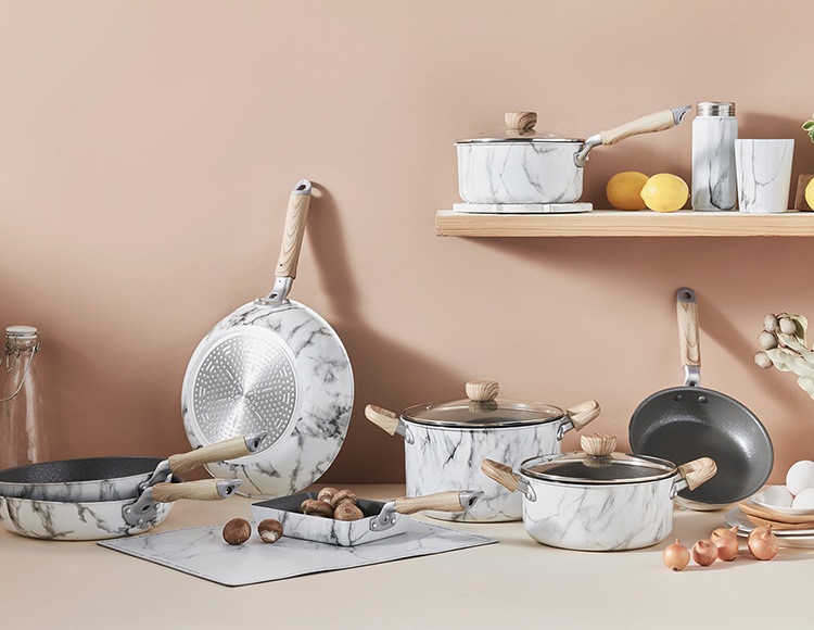 MARBLE KITCHEN ウォックパン ガス火 IH対応 24cm