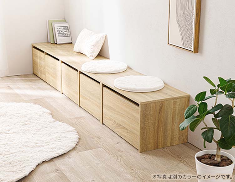 3WAY 収納 ベンチ 90×40×35cm 子供机にも