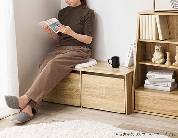 3WAY 収納 ベンチ 90×40×35cm 子供机にも