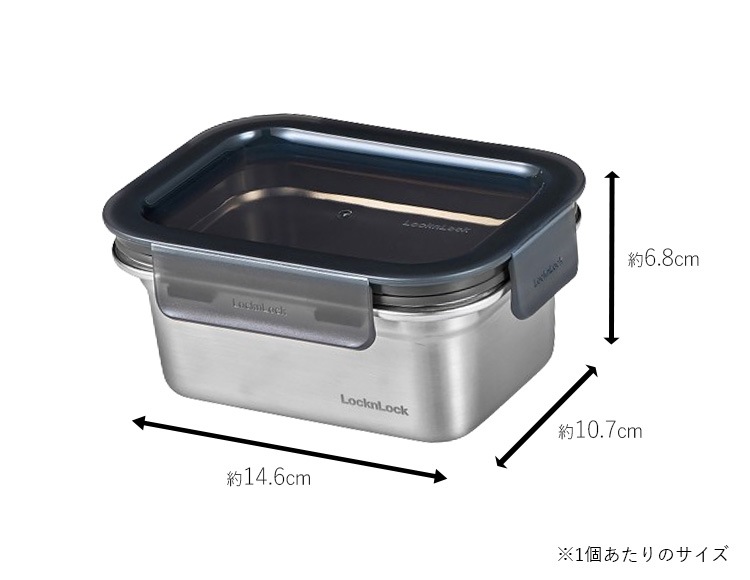 ロック&ロック ステンハード ステンレス保存容器 500ml 2個セット 電子レンジ オーブン 冷凍 食洗機対応