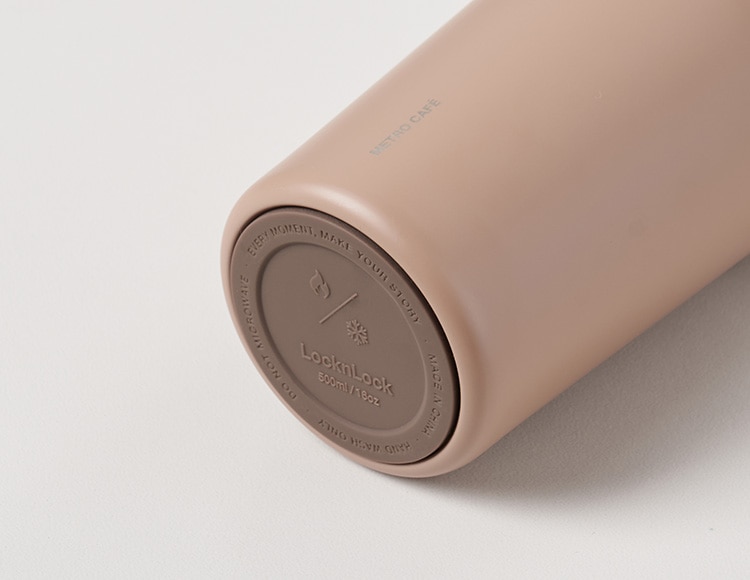 ロック&ロック メトロカフェ セラミック マグカップ 400ml 保冷 保温 真空二重構造