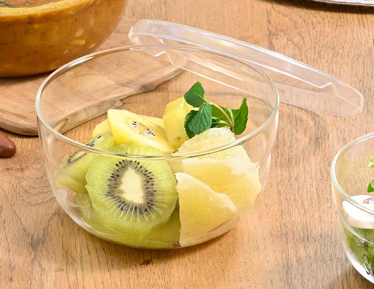 HARIO（ハリオ） ボウルップ 耐熱ガラス 保存ボウル 650ml 2個セット 食洗機 レンジ対応 日本製