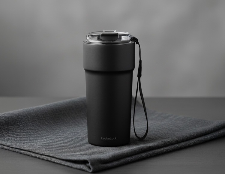 ロック&ロック メトロカフェ セラミック マグカップ 650ml 保冷 保温 真空二重構造