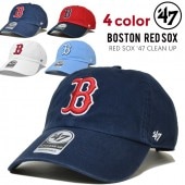 '47 フォーティーセブン キャップ RED SOX 47 CLEAN UP CAP クリーンナップキャップ 帽子 ストラップバックキャップ メンズ レディース ユニセックス ブルー ホワイト ネイビ