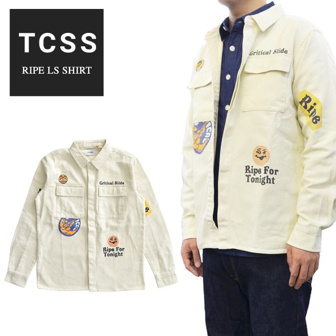TCSS ティーシーエスエス シャツ RIPE L/S SHIRT ワークシャツ 長袖 