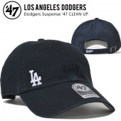 '47 フォーティーセブン DODGERS SUSPENSE 47 CLEAN UP CAP クリーンナップ キャップ 帽子 ストラップバックキャップ 黒 ブラック メンズ レディース ユニセックス 