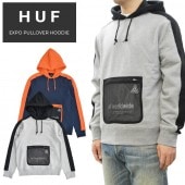 HUF ϥ ѡ EXPO PULLOVER HOODIE ե꡼ å  S-XL ֥å 졼 FL00112 ̵