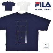 FILA HERITAGE フィラ ヘリテージ Tシャツ S/S GRAPHIC T-SHIRT 半袖 カットソー メンズ M-XL ネイビー ホワイト FM9808 【単品購入の場合はメール便発送】
