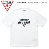 GUESS ゲス Tシャツ GO SS OVRSZD RACER LOGO TEE 半袖 カットソー トップス メンズ S-XL ホワイト M0GI95K9XF0 【単品購入の場合はメール便発送】【送
