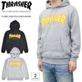 THRASHER å㡼 ѡ FLAME LOGO PULLOVER HOODIE å ե꡼ ե쥤 ֥å 졼  M-XL TH35130 ̵ۡڥ