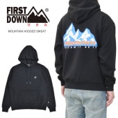 FIRST DOWN ファーストダウン パーカー MOUNTAIN HOODED SWEAT プルオーバー スウェット フリース メンズ M-XL ブラック F971001C 【送料無料】【セール】|