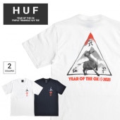HUF ハフ Tシャツ YOTO OF THE OX TT S/S TEE 半袖 カットソー トップス メンズ S-XL ブラック ホワイト TS01549 【単品購入の場合はネコポス便発送】【送料無
