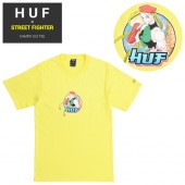 HUF × STREET FIGHTER ハフ × ストリートファイター Tシャツ CAMMY S/S TEE 半袖 カットソー トップス メンズ S-XL イエロー TS01557 【単品購入の場合