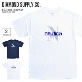 DIAMOND SUPPLY Co.  ץ饤  NAUTICA Ρƥ NAUTICA TEE Ⱦµ åȥ ȥåץ  S-XL ͥӡ ۥ磻 C20DMPA404S ñʹξϥͥݥȯ̵ۡ