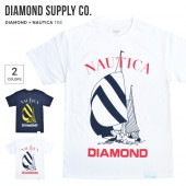DIAMOND SUPPLY Co. ��������� ���ץ饤 �� NAUTICA �Ρ��ƥ��� DIAMOND NAUTICA TEE Ⱦµ ���åȥ��� �ȥåץ� ��� S-XL �ͥ��ӡ� �ۥ磻�� C20DMPA405S ��ñ�ʹ����ξ��ϥ᡼����ȯ���ۡ�����̵����