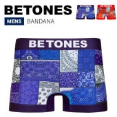 BETONES ビトーンズ ボクサーパンツ アンダーウェア BANDANA UNDERWEAR 下着 インナー ショーツ バンダナ柄 メンズ BAN001 【単品購入の場合はメール便発送】|▼ ハ行|