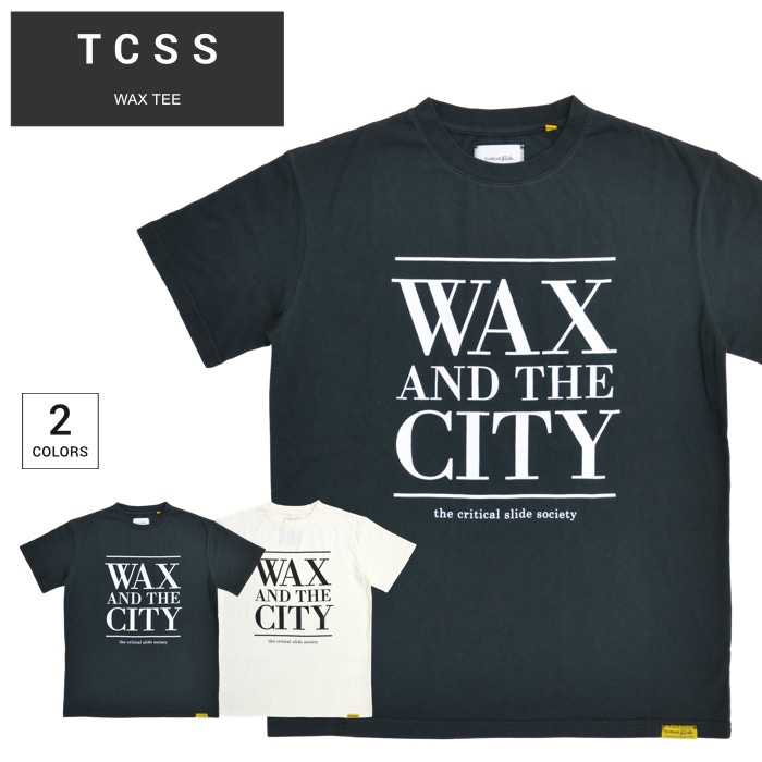 TCSS 黒 J21TE006 Tシャツ 前面プリント 新品未使用です! TCSS ティーシーエスエス Tシャツ WAX T-SHIRT TEE 半袖