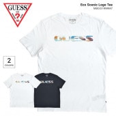 GUESS ゲス Tシャツ ECO SCENIC LOGO TEE 半袖 カットソー トップス メンズ S-XL ブラック ホワイト MBGI31R9RM7 【単品購入の場合はメール便発送】【送料無料
