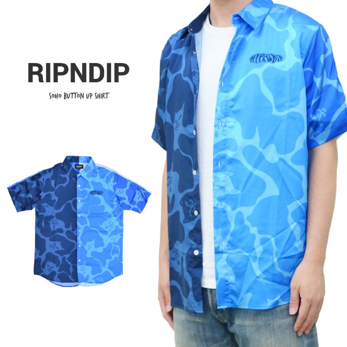 RIPNDIP リップンディップ シャツ SOHO BUTTON UP SHIRT 半袖