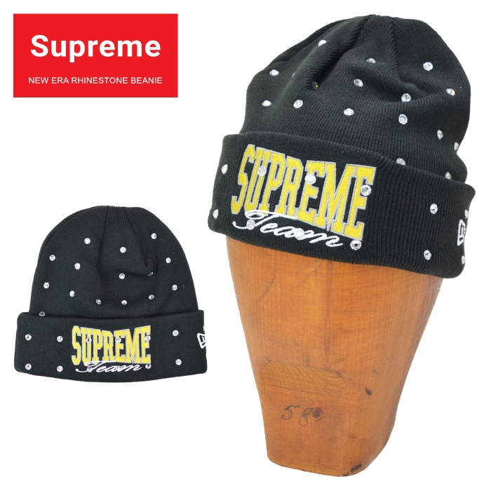 Supreme シュプリーム ニットキャップ NEW ERA RHINESTONE BEANIE