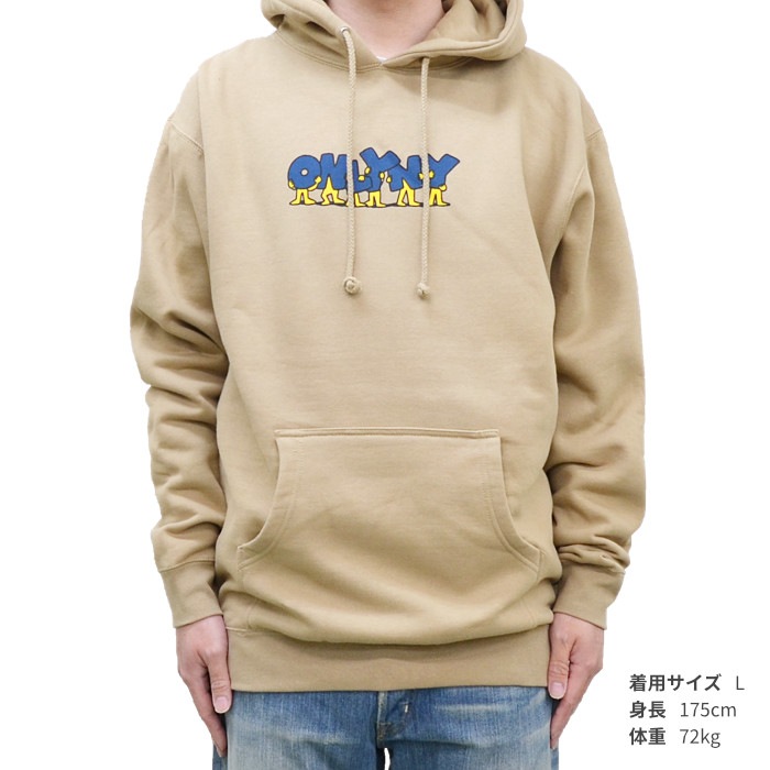 ONLY NY オンリーニューヨーク パーカー ELEMENTARY HOODIE プルオーバー パーカー スウェット フリース メンズ M-XL  ブラック サンド 【送料無料】-NAKED-STORE 公式通販サイト