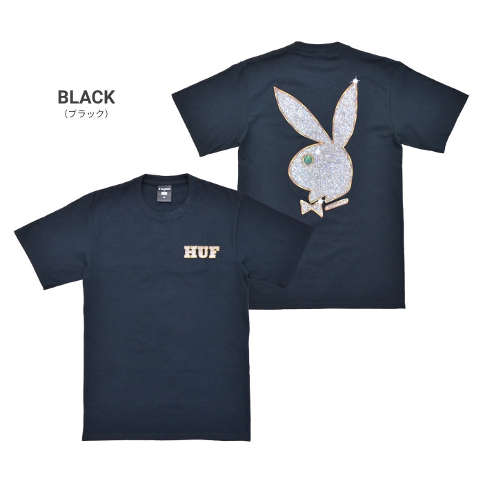 HUF × PLAYBOY ハフ × プレイボーイ Tシャツ VVS LOGO S/S TEE 半袖