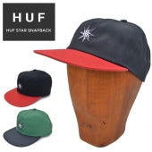 HUF ハフ キャップ HUF STAR SNAPBACK HAT CAP 帽子 スナップバックキャップ 5パネルキャップ ブラック グリーン HT00590|▼ ハ行|ブランド名で探す-BRAND