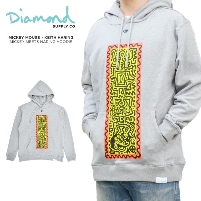 キースヘリング　Keith haring diamondコラボパーカー