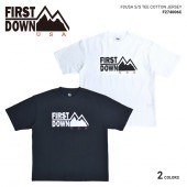 FIRST DOWN ファーストダウン Tシャツ FDUSA S/S T-SHIRT TEE 半袖 カットソー トップス メンズ M-XL ブラック ホワイト F274006C 【単品購入の場合はメー