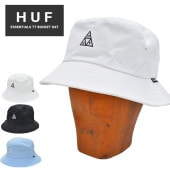 HUF ハフ ハット ESSENTIALS TT BUCKET HAT CAP バケットハット キャップ 帽子 ブラック ホワイト S/M L/XL HT00618 【単品購入の場合はネコポス便発送】